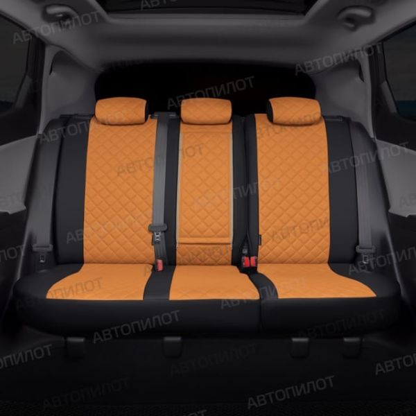 Чехлы Автопилот Экокожа Ромб на Nissan Tiida седан 2004-2014 г.в. Чехлы Автопилот Экокожа Ромб на Nissan Tiida седан 2004-2014 г.в.