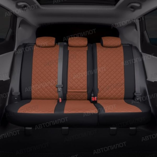 Чехлы Автопилот Экокожа Ромб на Nissan Tiida седан 2004-2014 г.в. Чехлы Автопилот Экокожа Ромб на Nissan Tiida седан 2004-2014 г.в.