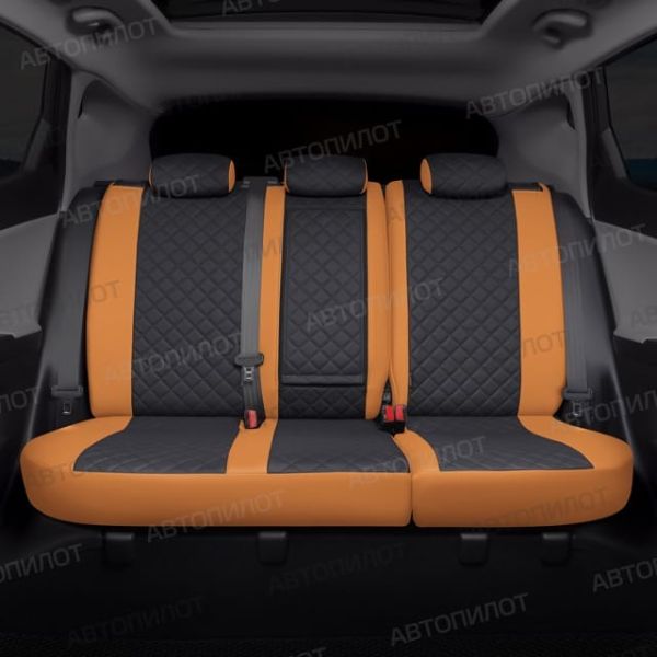 Чехлы Автопилот Экокожа Ромб на Nissan Tiida седан 2004-2014 г.в. Чехлы Автопилот Экокожа Ромб на Nissan Tiida седан 2004-2014 г.в.