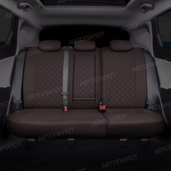 Чехлы Автопилот Экокожа Ромб на Nissan Tiida седан 2004-2014 г.в. Чехлы Автопилот Экокожа Ромб на Nissan Tiida седан 2004-2014 г.в.