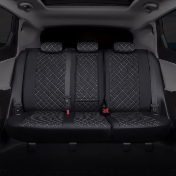 Чехлы Автопилот Экокожа Ромб на Nissan Tiida седан 2004-2014 г.в. Чехлы Автопилот Экокожа Ромб на Nissan Tiida седан 2004-2014 г.в.